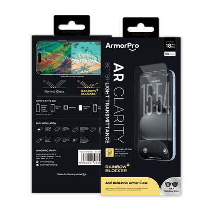 ArmorPro RainbowBlocker Screen Protector HD AR + Anti-Glare for iP18 Series