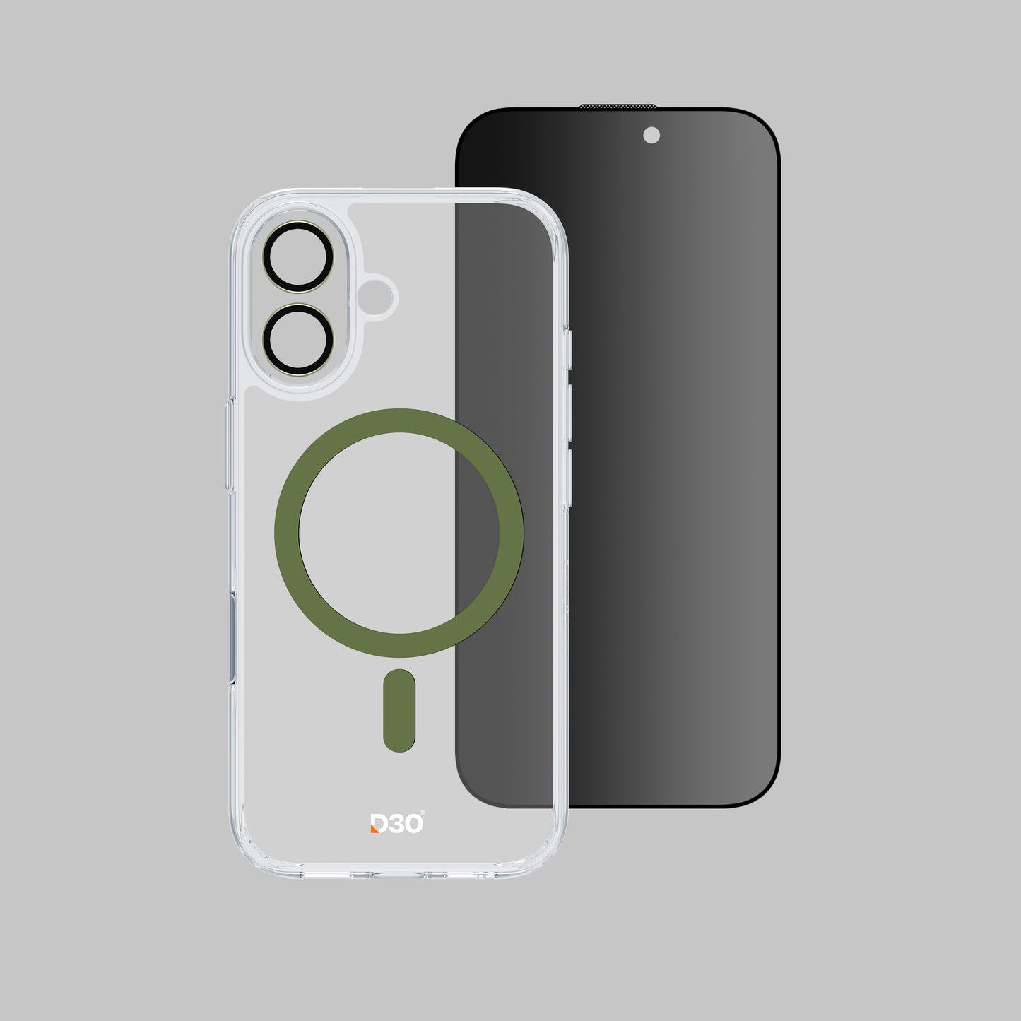 ArmorPro D3O 3-in-1 Combo with Capture Button  (Privacy Anti-Reflective Screen Protector & DoubleAR Camera Lens & D3O Clear Case with  MagSafe) for iPhone 17