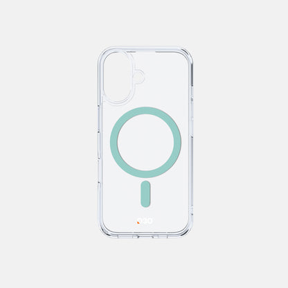 ArmorPro D3O Protected Clear Case with White MagSafe for iPhone 16