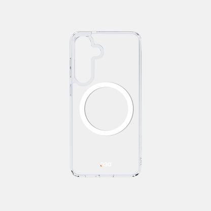 ArmorPro D3O Protected Clear Case with MagSafe White for SamSung S25 Series