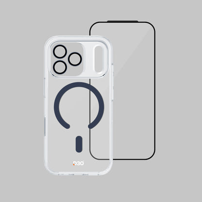 ArmorPro D3O 3-in-1 Combo with Capture Button  (HD Anti-Reflective Screen Protector & DoubleAR Camera Lens & D3O Clear Case with MagSafe) for iPhone 17 Pro & 17 Pro Max