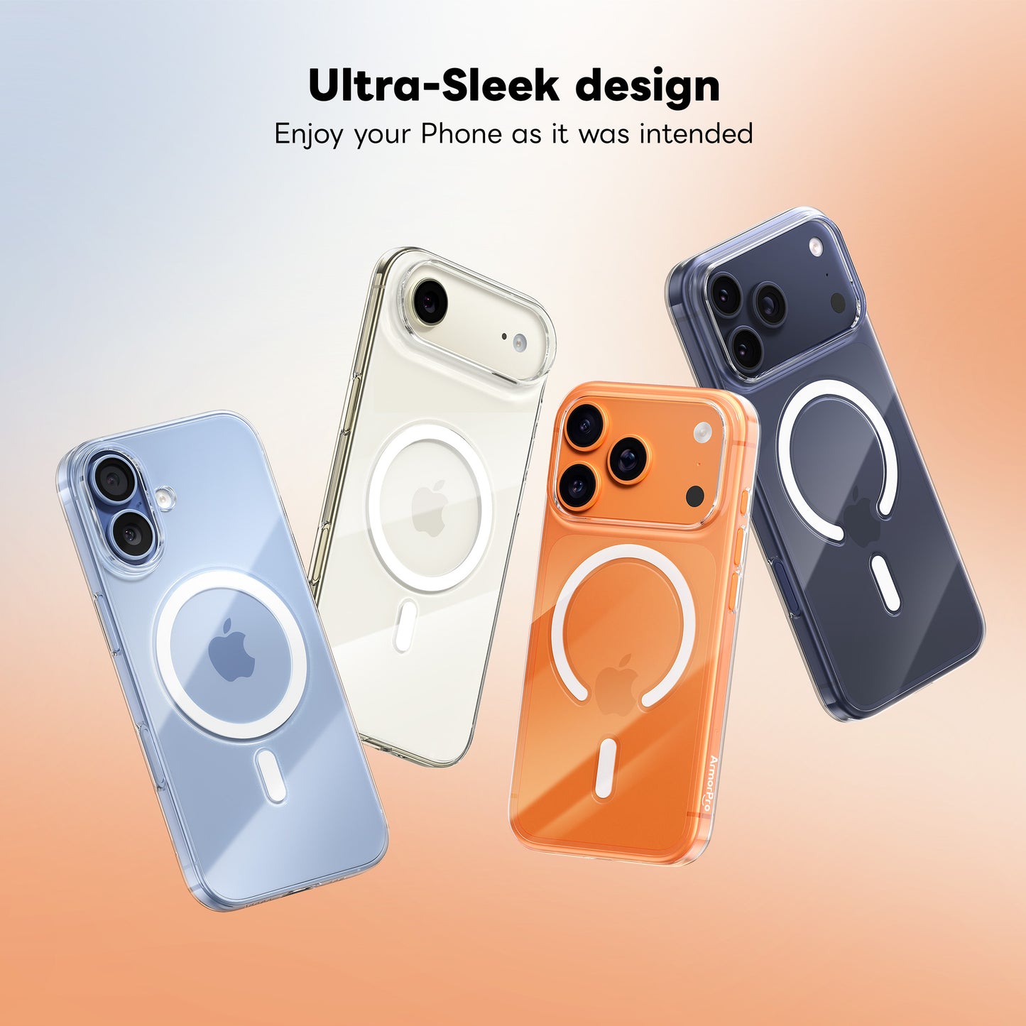 ArmorPro Hard PC Clear Case with MagSafe for iPhone 17 Series