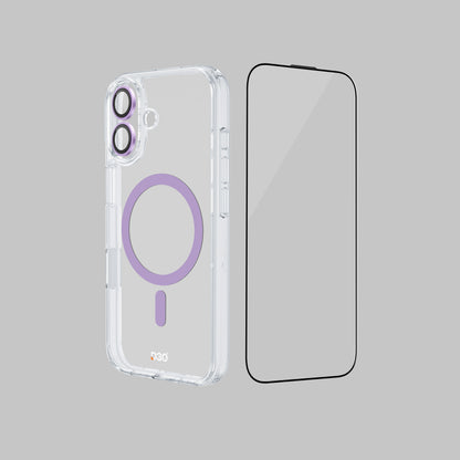 ArmorPro D3O 3-in-1 Combo with Capture Button  (HD Anti-Reflective Screen Protector & DoubleAR Camera Lens & D3O Clear Case with MagSafe) for iPhone 17