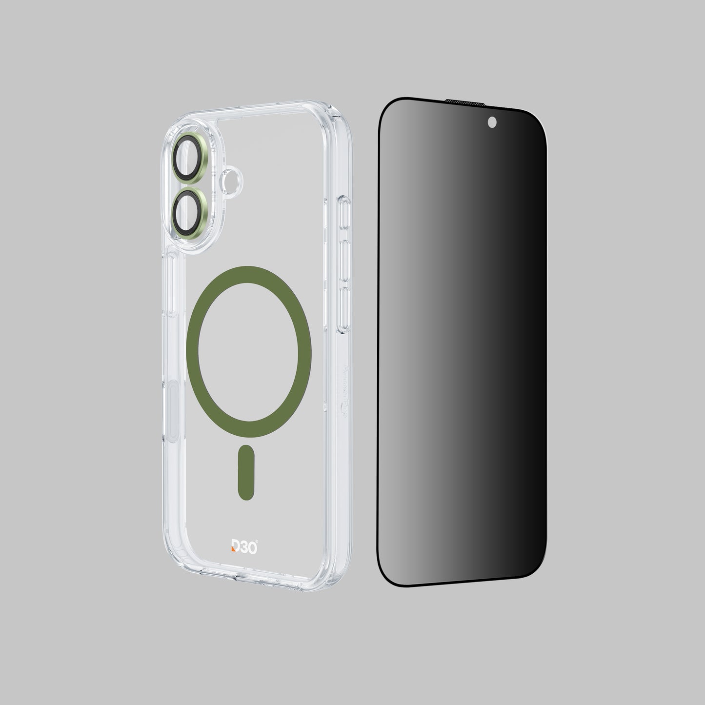 ArmorPro D3O 3-in-1 Combo with Capture Button  (Privacy Anti-Reflective Screen Protector & DoubleAR Camera Lens & D3O Clear Case with  MagSafe) for iPhone 17