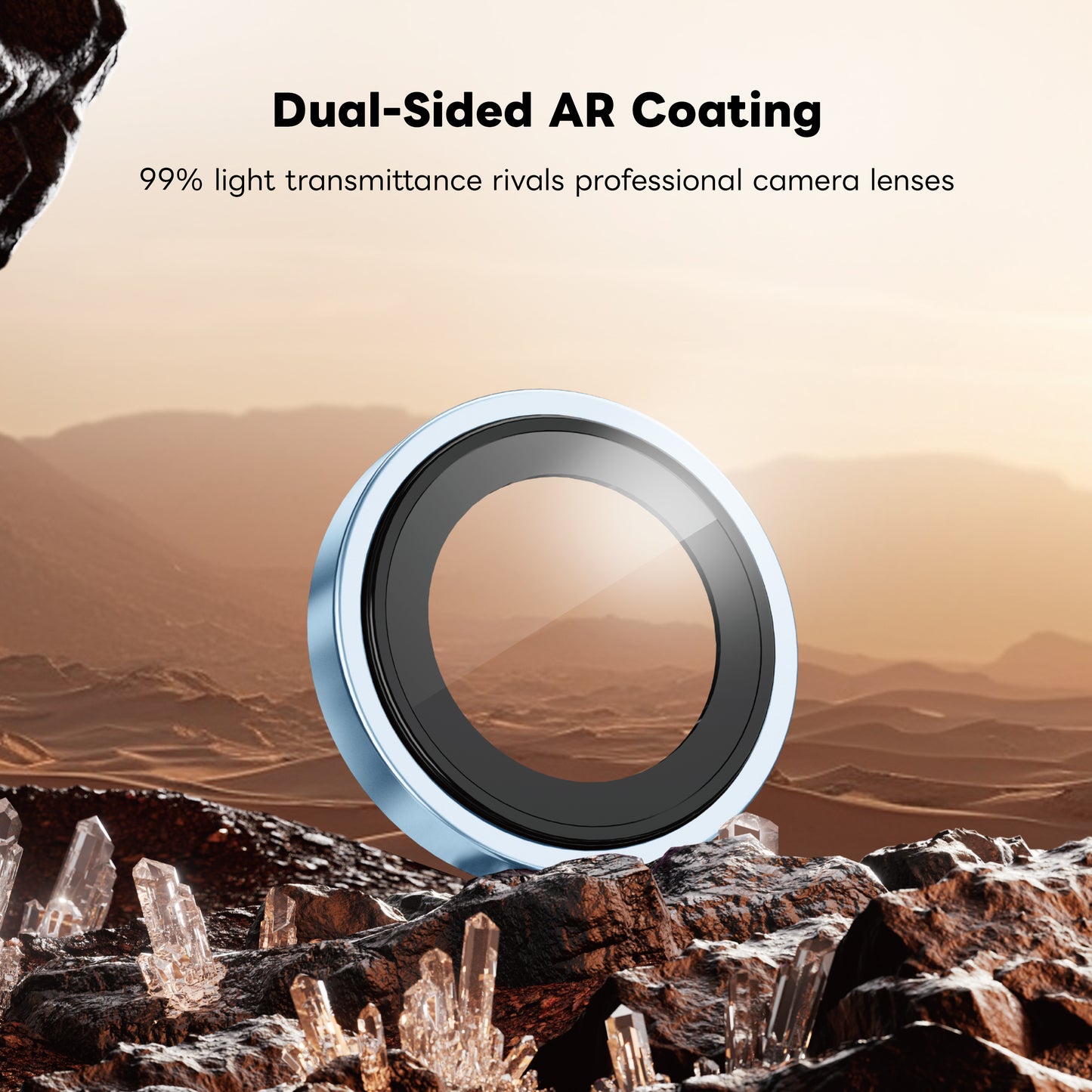 ArmorPro DoubleAR Camera Lens Protector Cloud Blue for iP18 Pro & Pro Max