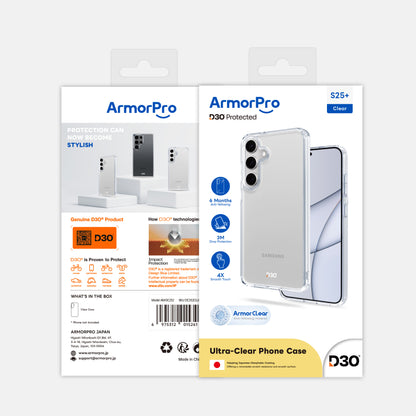 ArmorPro D3O Protected Clear Case for SamSung S25 Series